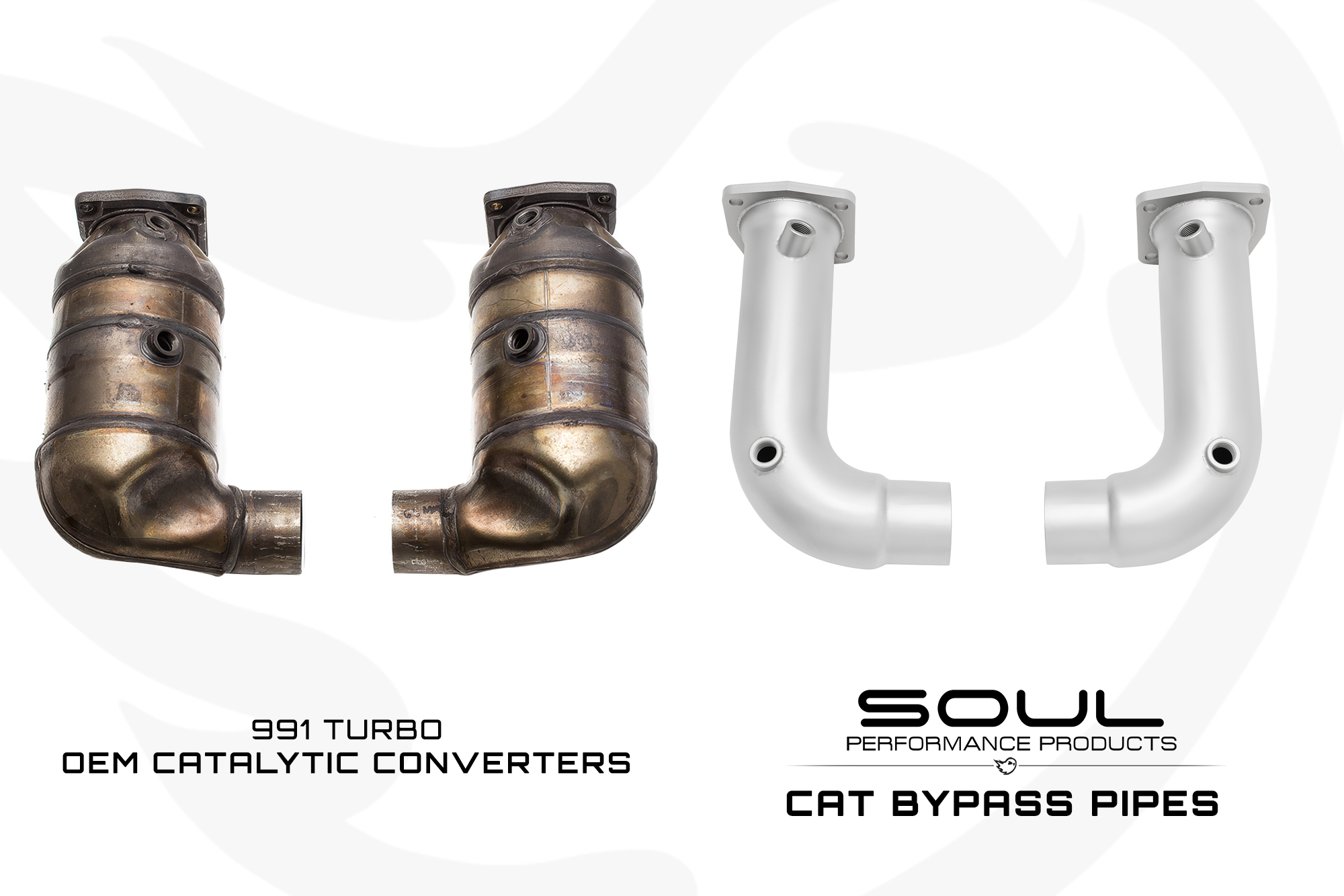 Porsche 991 Turbo SOUL Cat Bypass Pipes - Image 8