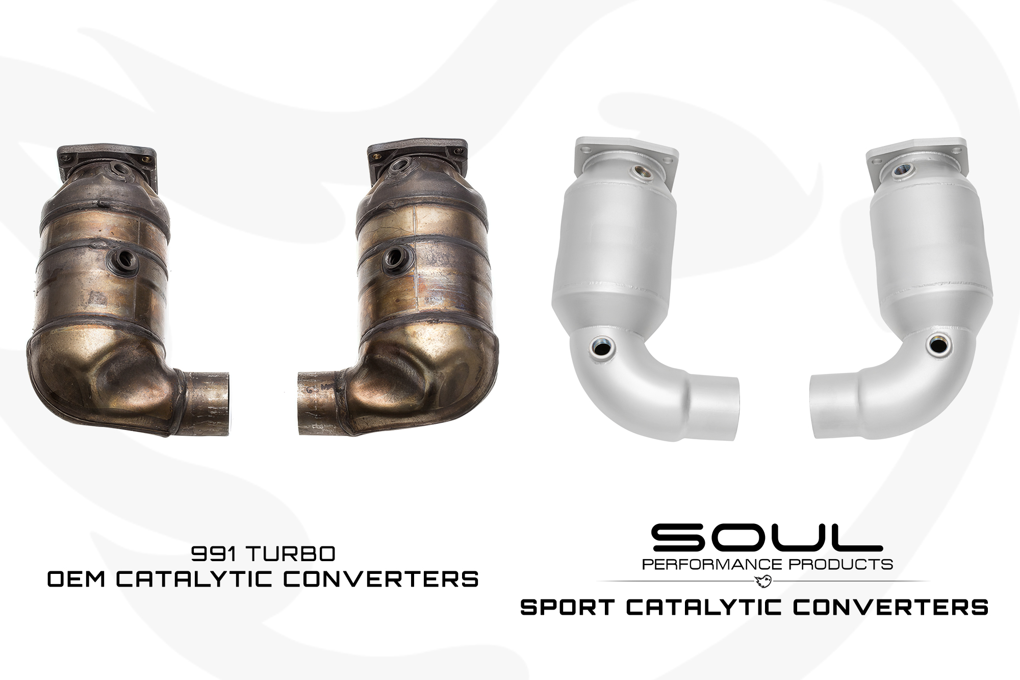 Porsche 991 Turbo SOUL Sport Catalytic Converters - Image 7