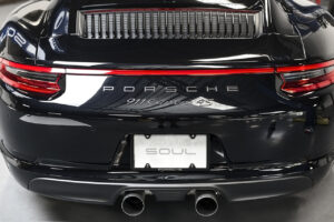 Porsche 991.2 Carrera Bolt On Tips - Straight Cut Installed