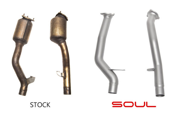 Porsche 958 Cayenne SOUL Secondary Cat Bypass Pipes - Image 5