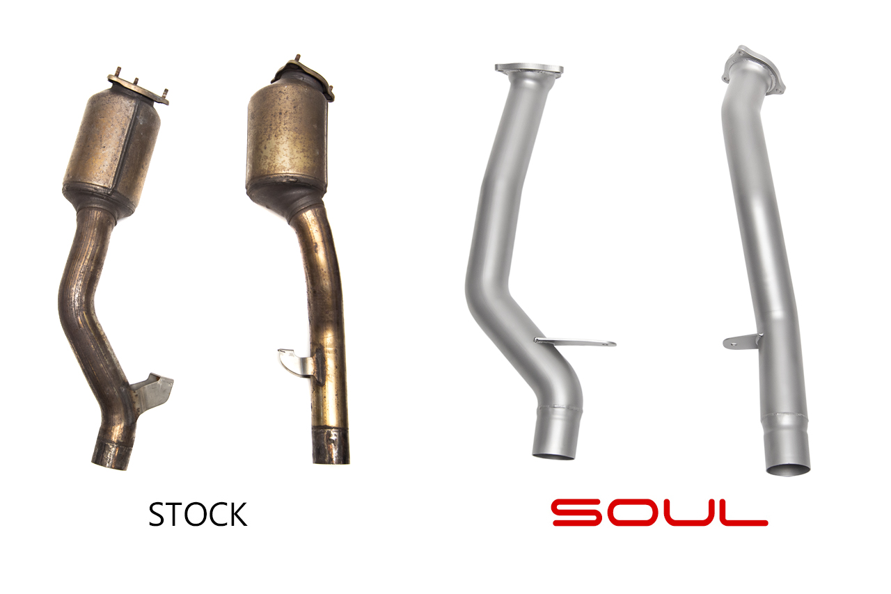 Porsche 958.2 Cayenne SOUL Secondary Cat Bypass Pipes - Image 5