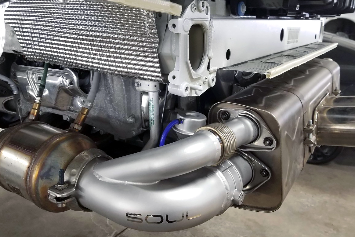 Porsche 991 GT3 / GT3 RS / 911R SOUL Valved Side Muffler Bypass Pipes - Image 9
