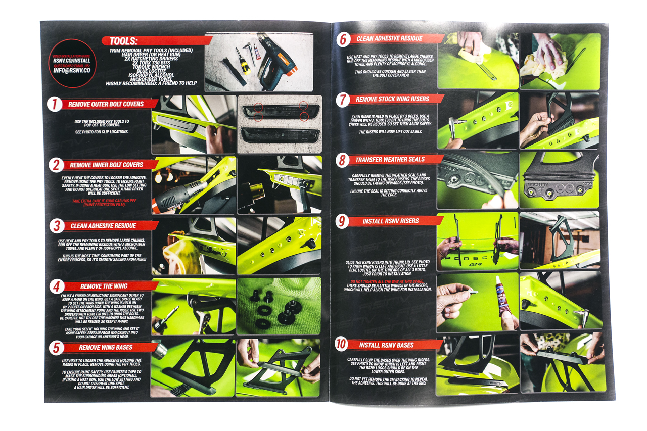 RSNV Porsche 981 / 718 GT4 Wing Risers - Image 7