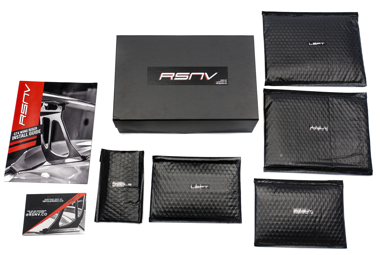 RSNV Porsche 981 / 718 GT4 Wing Risers - Image 2