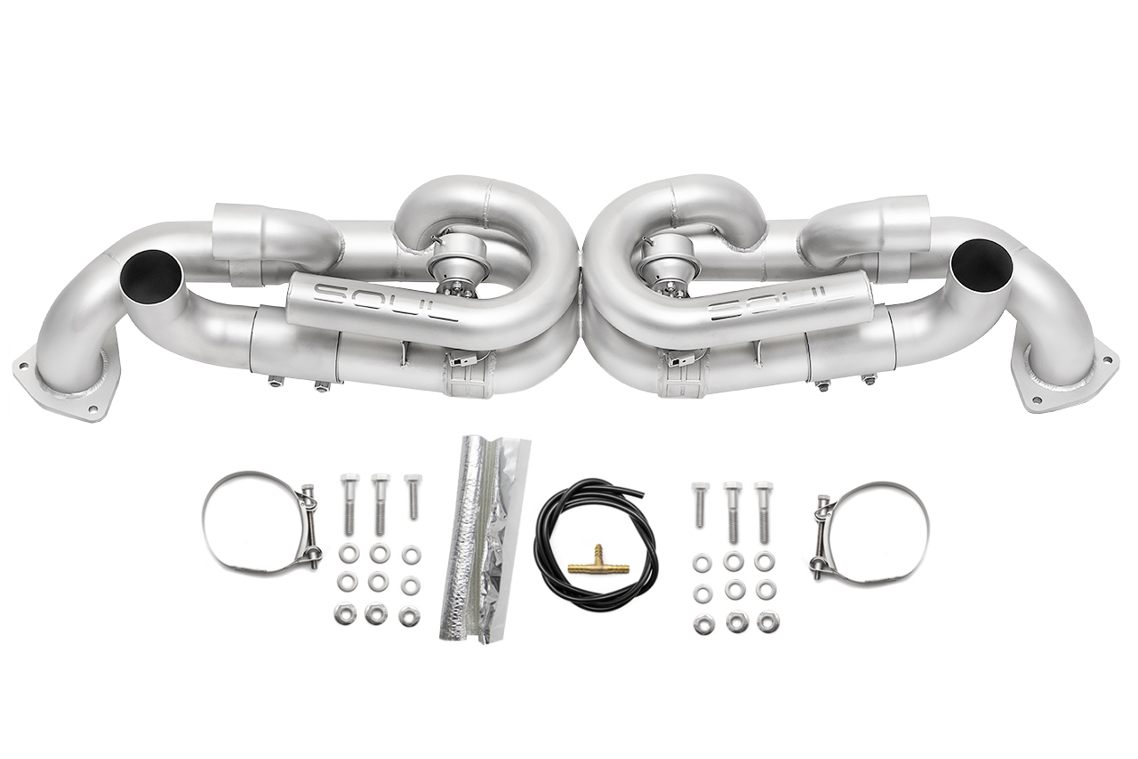 Porsche 991.1 Carrera Base / S / GTS (with PSE) Valved Performance Exhaust System - Black Chrome Tips