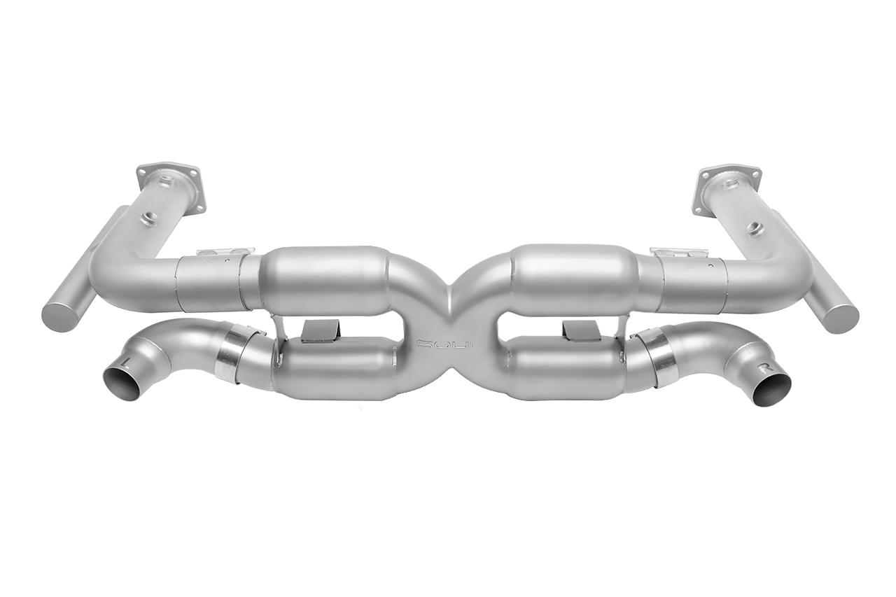 Porsche 996 Turbo Competition X-Pipe Exhaust System (includes Cat Bypass Pipes)
