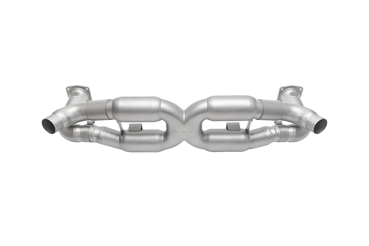 Porsche 997.2 Turbo Sport X-Pipe Exhaust System (includes Sport Catalytic Converters)