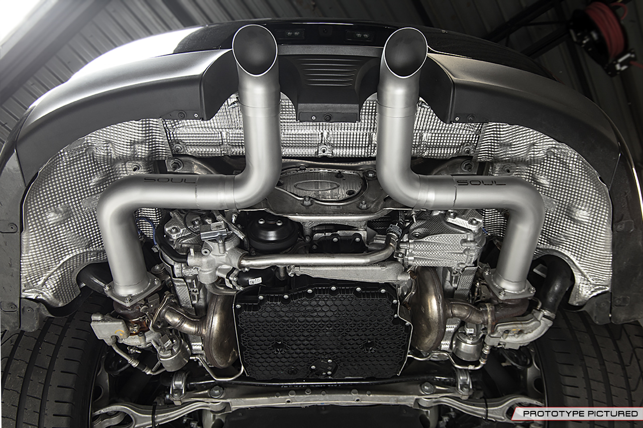 Porsche 991.2 Carrera (with PSE) SOUL Trackback Turbo Back Exhaust - Image 7