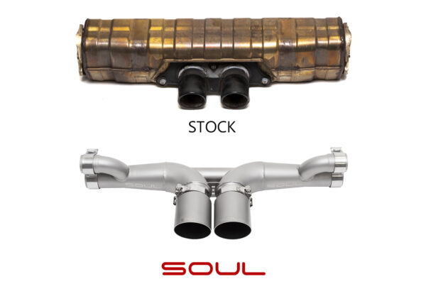 Porsche 991 GT3 / GT3 RS / 911R SOUL Center Muffler Bypass Exhaust - Image 2