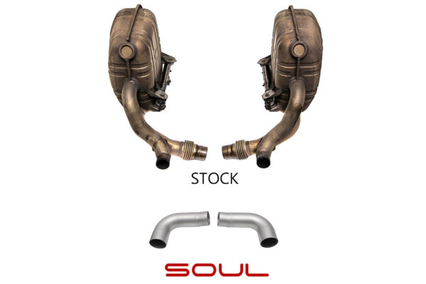 Porsche 997.1 Carrera Muffler Bypass Pipes - Image 6