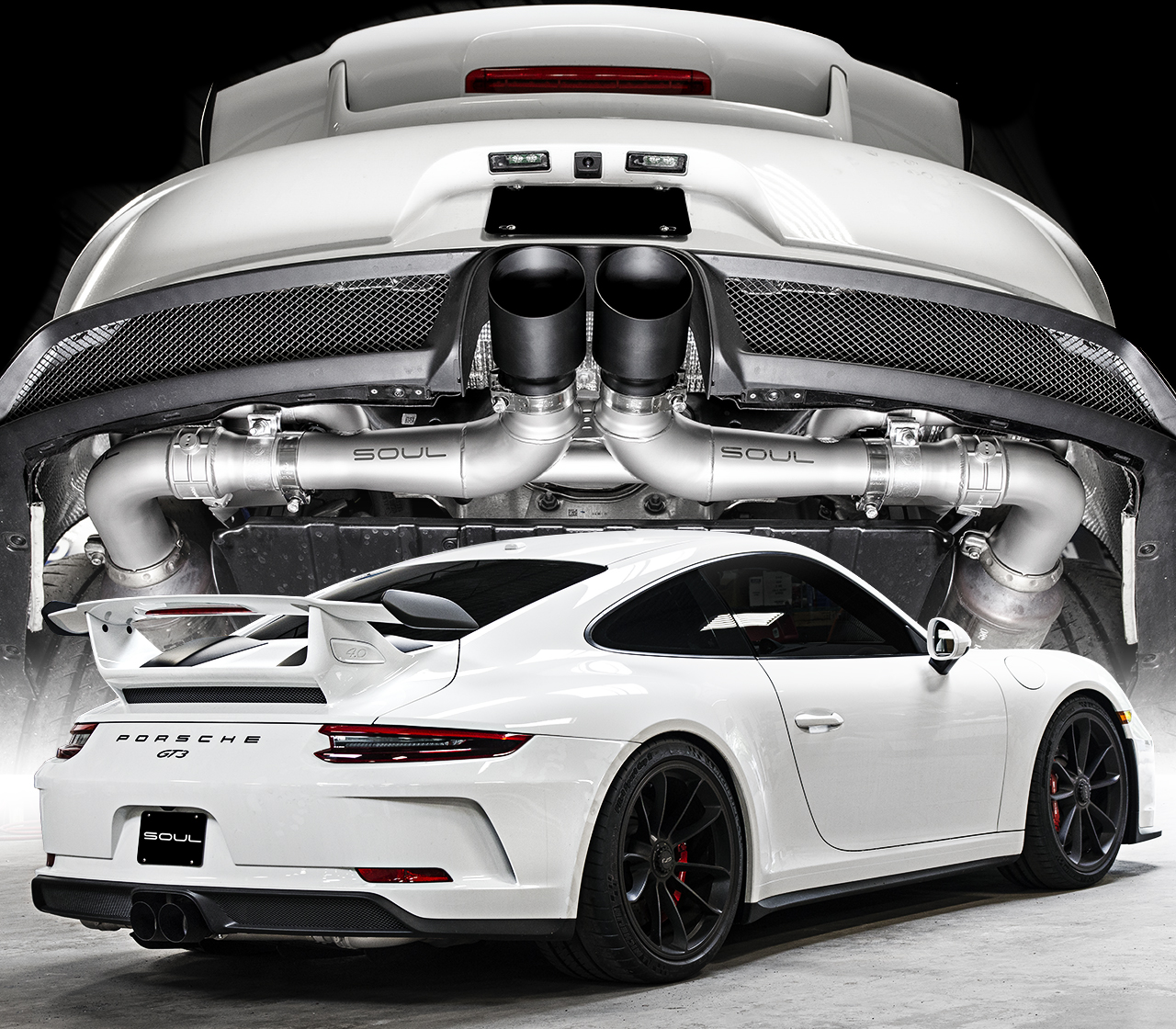 Porsche 991 GT3 / GT3 RS / 911R SOUL Center Muffler Bypass Exhaust - Image 6
