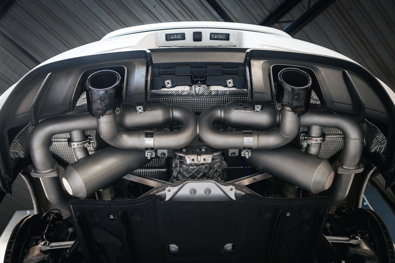 Porsche 718 GT4 / Spyder / GTS 4.0L SOUL Race Exhaust System - Image 5