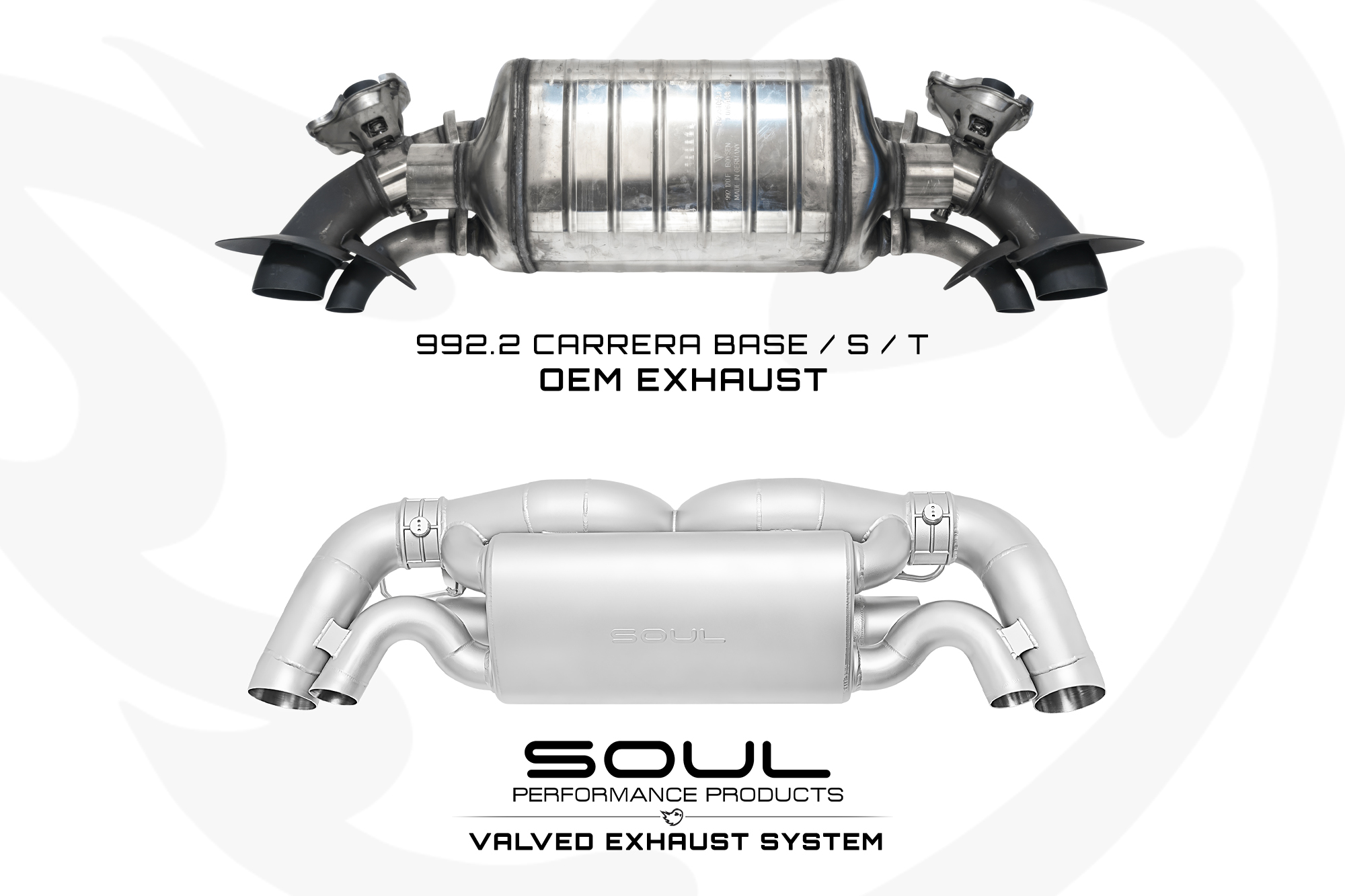 Porsche 992.2 Carrera (Base / T / S) SOUL Valved Exhaust System - Image 7