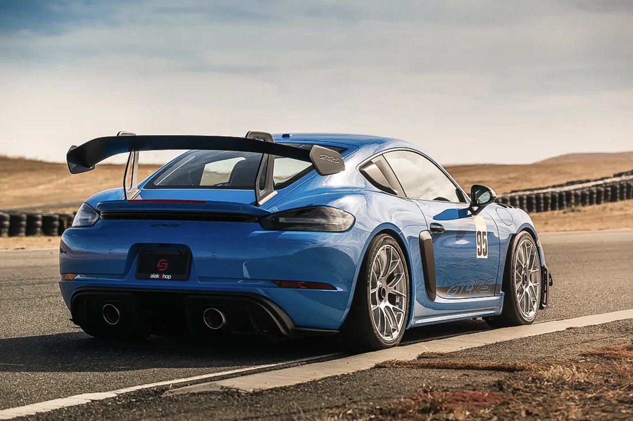 Porsche 718 GT4 RS Alekshop Wing Risers - Image 7