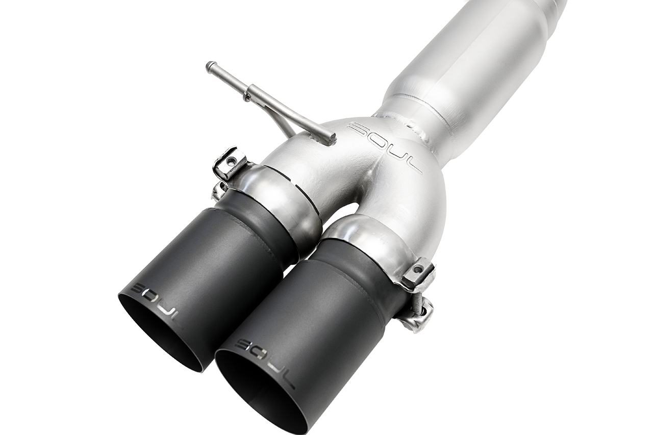 BMW F10 M5 SOUL Resonated Muffler Bypass Exhaust - Image 9
