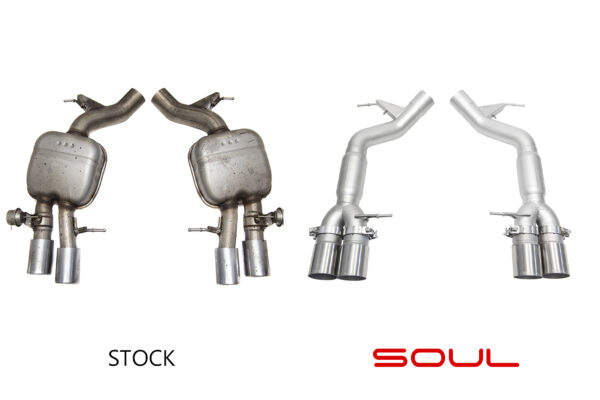 BMW F10 M5 SOUL Resonated Muffler Bypass Exhaust - Image 15