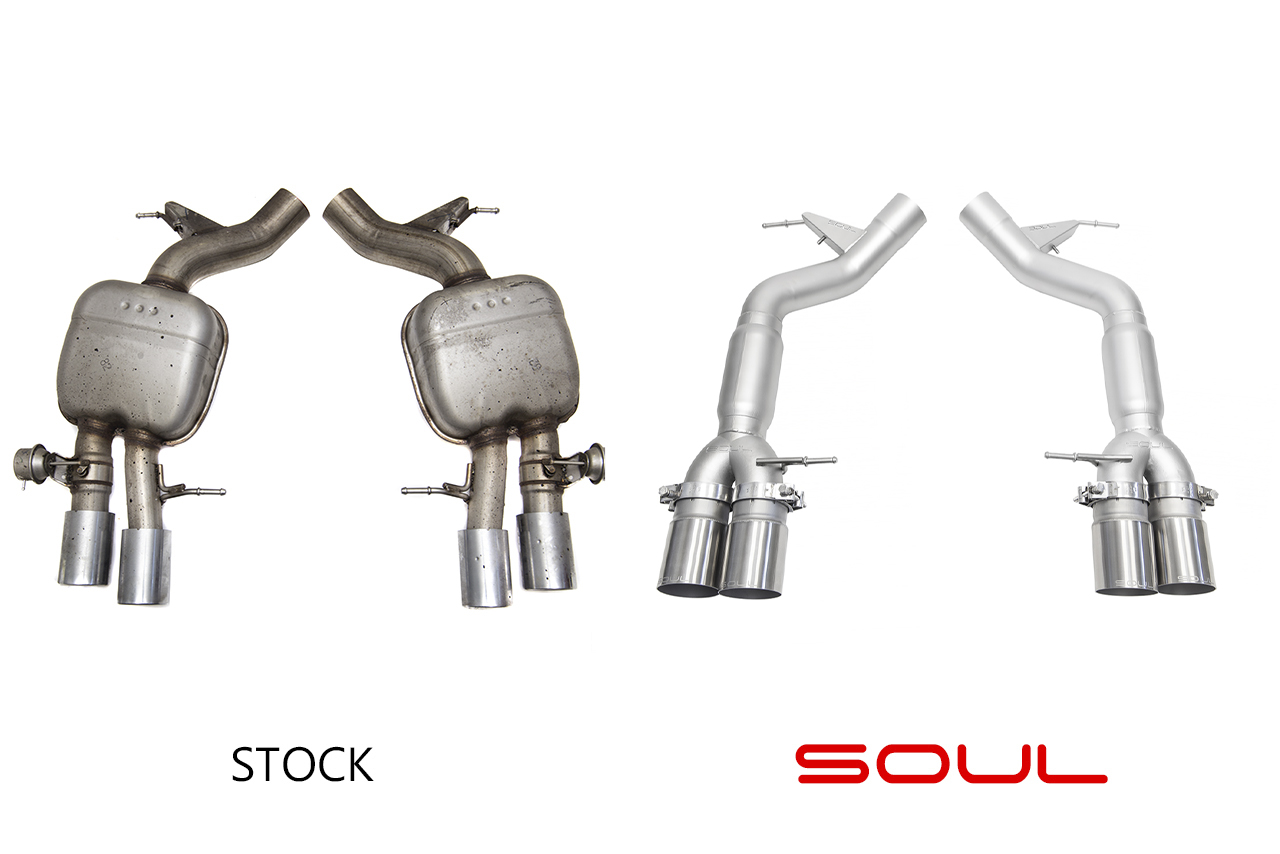 BMW F10 M5 SOUL Resonated Muffler Bypass Exhaust - Image 15