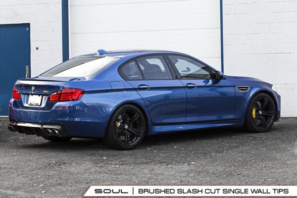 BMW F10 M5 SOUL Resonated Muffler Bypass Exhaust - Image 14