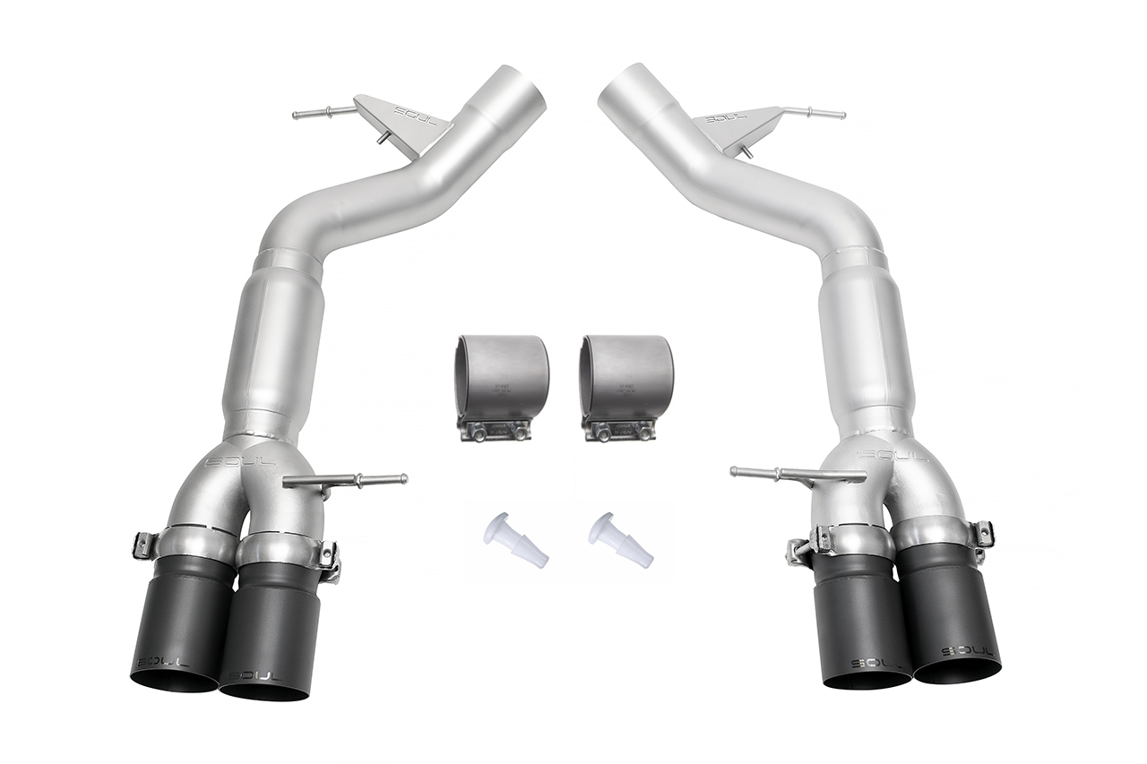 BMW F10 M5 SOUL Resonated Muffler Bypass Exhaust - Image 6