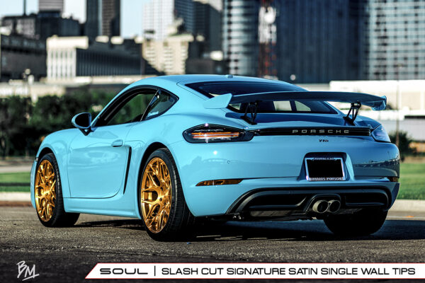 Porsche 718 Boxster / Cayman SOUL Bolt-On X-Pipe With Tips - Image 16