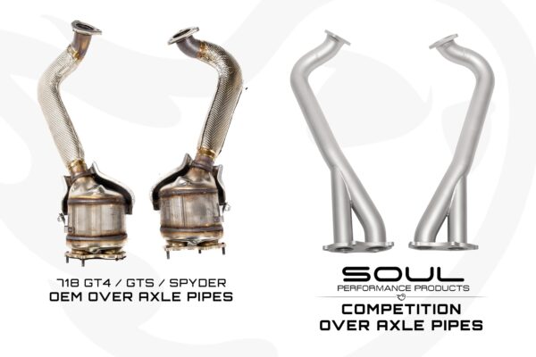 Porsche 718 GT4 / Spyder / GTS 4.0L SOUL Competition Over Axle Pipes - Image 10