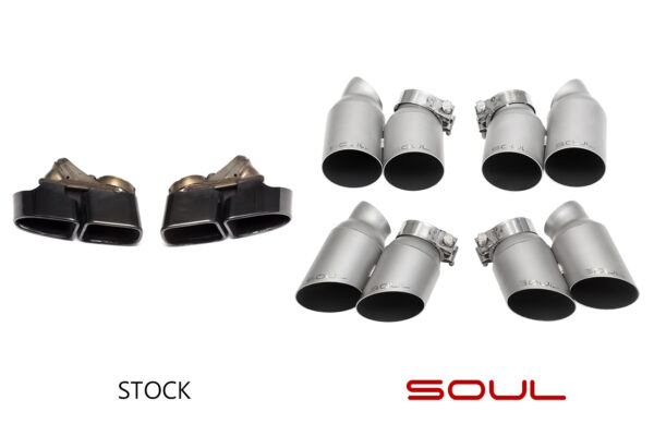 Porsche 991 Turbo SOUL Bolt On Exhaust Tips - Image 12
