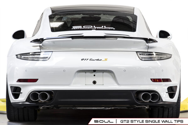 Porsche 991 Turbo SOUL Bolt On Exhaust Tips - Image 8