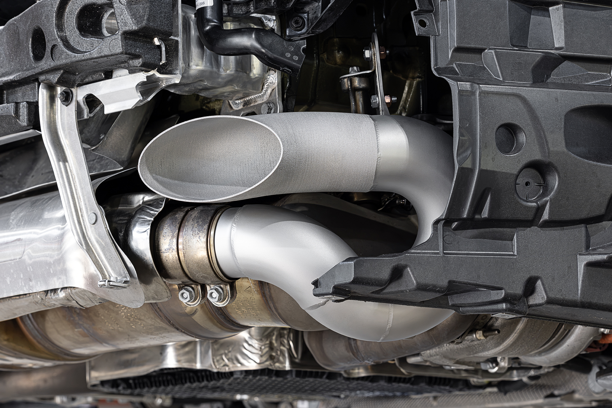 Porsche 992.2 Turbo S SOUL Muffler Bypass Pipes - Image 4
