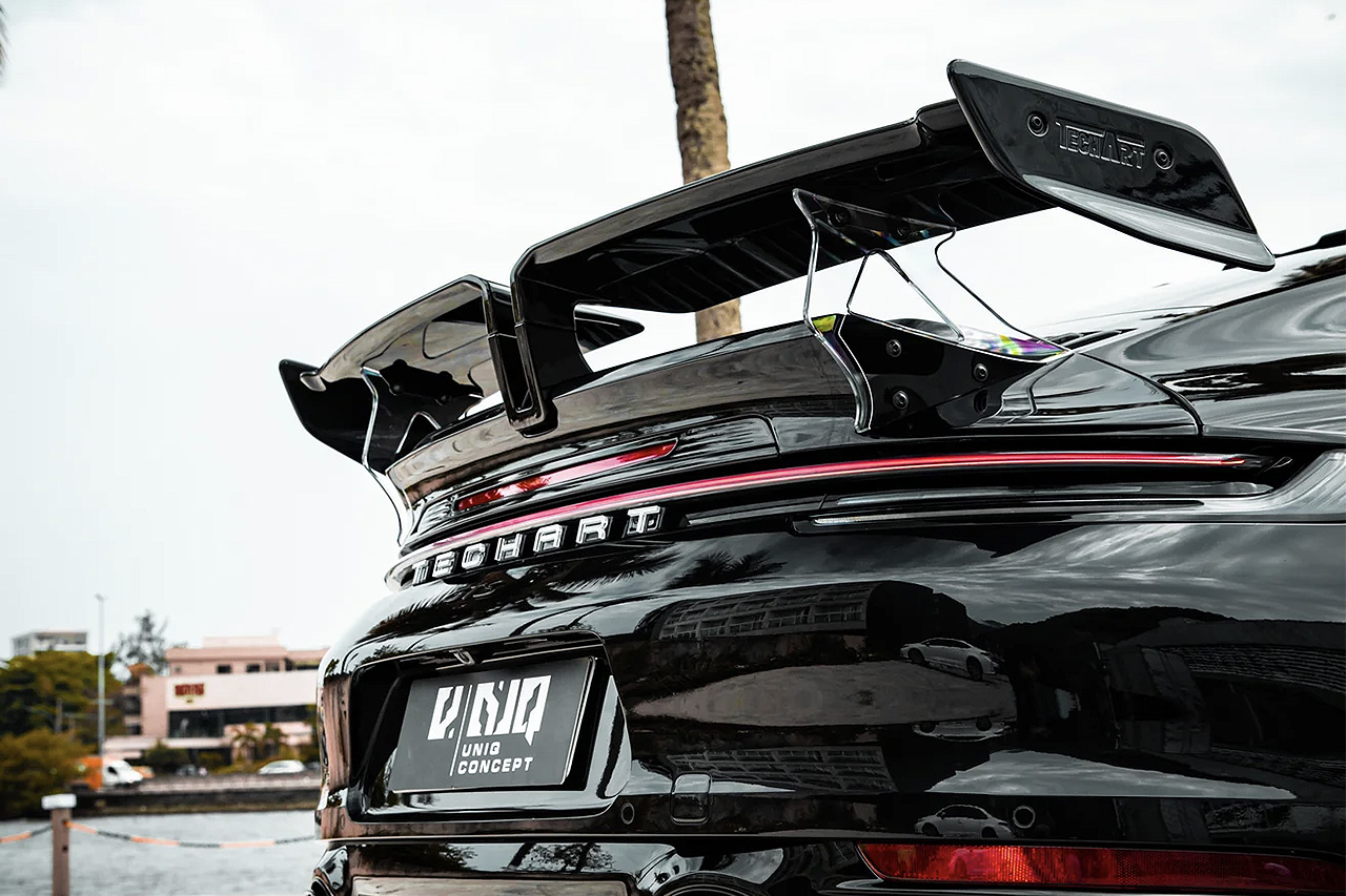 Porsche 992 Carrera TECHART Rear Spoiler II - Image 5